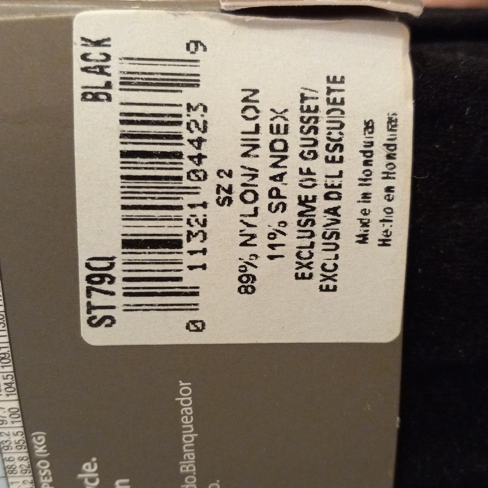 Control Top Tights super opaque invisible flat seams soft black comfy size tall - Picture 7 of 10